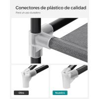 Armario Plegable de Tela 4 Barras, 4 Bolsillos Laterales, Almacenamiento, Negro RYG094B02 - details 19