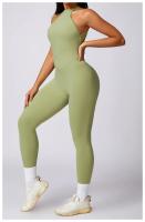 Ropa de yoga de una pieza con diseño de melocotón sin mangas, secado rápido, perfecta para pilates y fiess Fabricado en China - details 13