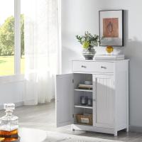 Auxiliar Tres Niveles Columna Cuarto Cajonera Mara Lacada 60x30x80cm Blanco - details 1