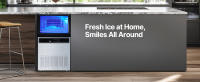 Máquina de Hielo Comercial SucceBuy, 130 Libras/24H con Almacenamiento de 33 Libras, 45 Cubitos de Hielo por Ciclo, Máquina de Hielo Independiente y Bajo Barra de Acero Inoxidable con Pantalla LED y Autolimpieza, Ideal para el Hogar, Bar o Restaurante - details 10