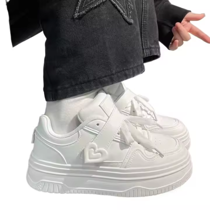Zapatos Blancos para Mujer 5 Ligeros, Transpirables, Versátiles con Faldas - 1