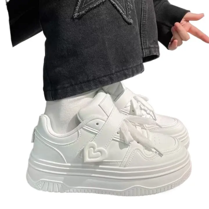 Zapatos Blancos para Mujer 5 Ligeros, Transpirables, Versátiles con Faldas - 1