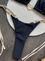 Conjunto de Bikini Halter de Color Sólido RUOTONSEPT Traje de Baño de Estilo Brasileño para Mujeres - details 8