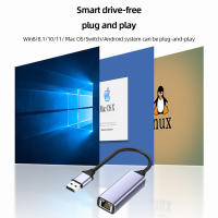 Adaptador de Red Ethernet USB3.0 de Alta Velocidad 1000Mbps Tipo RJ45 Tipo-C Gigabit para Laptop/TV Box - details 3