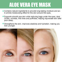 60 unidades de mascarilla de colágeno para ojos de Aloe Vera para reducir las ojeras y las bolsas de los ojos, parche hidratante para los ojos, productos para el cuidado de la piel - details 6