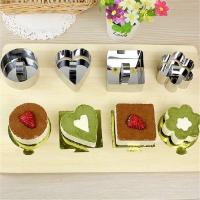4 piezas de sándwich troquelador de gel de mousse con anillo de galleta y pastel de acero inoxidable de 3 pulgadas con varilla de empuje - details 5