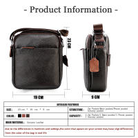 Bolso bandolera para hombre, piel auténtica de becerro, suave,bandolera cruzada de hombro, informal - details 1