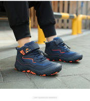 Botas de senderismo tobilleras de marca para niños, zapatillas de senderismo antideslizantes, calzado de escalada de montaña al aire libre, calzado deportivo Unisex para niños - details 29