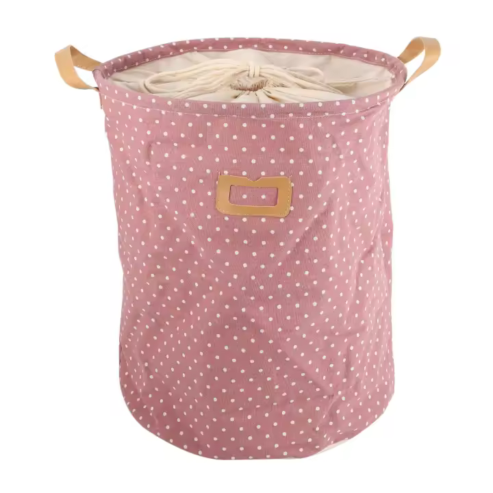 Cesta de lavandería impermeable, bolsa de regalo, cesta de almacenamiento de ropa, cubo de ropa para el hogar, almacenamiento de juguetes para niños, cesta de lavandería rosa - 1