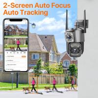 Cámara de Vigilancia Inteligente HD Inalámbrica y Impermeable Monitor de Doble Pantalla para Hogar al Aire Libre Cable de Alimentación Cordado - details 1