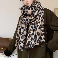 Bufandas de invierno con estampado de leopardo para mujer, bufandas súper suaves, envolturas, regalos para damas y niñas - details 2