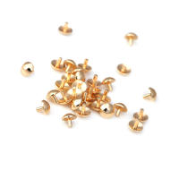 3MM 3.5MM 4MM Latón Color Oro 18K Sólido Hueco Tapas de Cierre con Orificios para Perlas, Suministros para Fabricación de Joyería, Accesorios - details 20