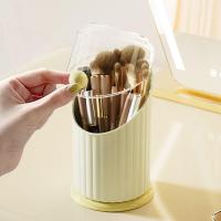 Estuche de almacenamiento de brochas de maquillaje de gran capacidad, organizador de cosméticos de plástico impermeable con tapa transparente - details 5