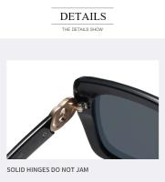 Gafas de sol de marca Glamour para mujeres y hombres, gafas de sol cuadradas de gran tamaño de diseñador, gafas sin montura unisex - details 1