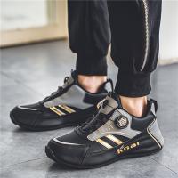MAINALUN Zapatillas casuales para hombre con cierre magnético - Parte superior de PU transpirable, suela de PVC antideslizante, comodidad para todas las estaciones para caminar, conducir y uso diario - Elegante diseño de caña baja, zapatillas versátiles | - details 4