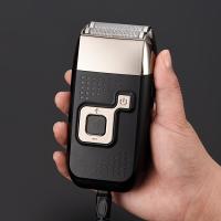 Maquinilla de afeitar eléctrica inalámbrica para hombre, maquinilla de afeitar recargable, recortadora de barba de precisión Sideburn, afeitadora de aseo lavable de doble hoja - details 7