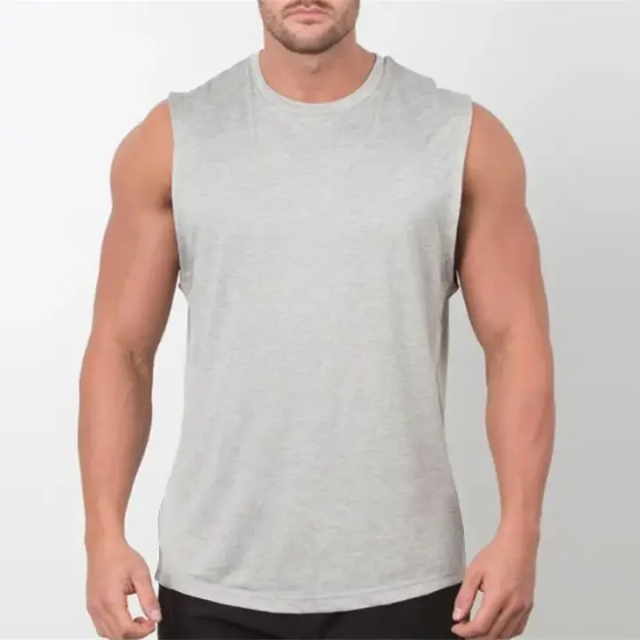 Camiseta de Tank sin Mangas para Hombres Singlet de Gimnasio para Bodybuilding - 1