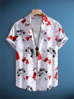 Camiseta de Verano de Playa Hawaiiana Estampado de Denim 3D para Hombres Manga Corta Transpirable - details 20