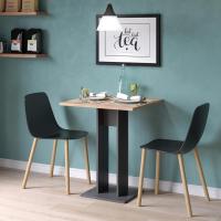 Mesa de Comedor Ewert, Antracita/Roble Dorado, 65 x 65 cm - details 1
