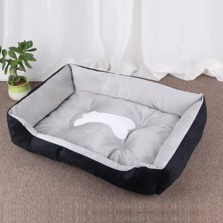 Nido de Mascotas Cálido Cama Suave de Verano para Perros Incluye Juguete de Hueso - 1