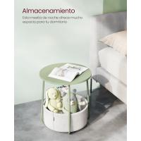 Mesa Lateral Redonda Moderna Espaciosa para Sala de Estar, Dormitorio, Mesita de Noche - details 56