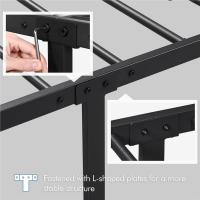 Cama Doble con Estructura Metálica Negra, Estructura Simple de Hierro para Colchón 140X200cm - details 33