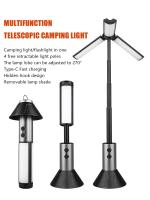 Linterna de camping multifuncional 2 en 1 recargable y retráctil Linterna de camping con gancho Luces de trabajo de emergencia para exteriores - details 0
