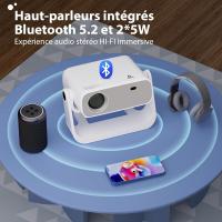 Proyector con aplicación integrada - Wielio Proyector portátil Full HD 1080p, Android 11 WiFi 6 BT5.2, Corrección Trapezoidal automática, Compatible con Netflix y Youtube, Sistema de Cine en casa - details 5
