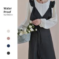 Delantal de floristería impermeable y duradero, delantal de jardinería de algodón elegante, ajustable con bolsillo, delantal de cocina para cafeterías - details 7
