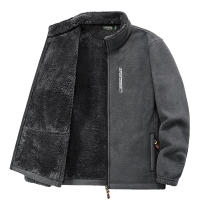 Chaqueta de Vellón Grueso de Moda para Hombres Cuello Alto, Abrigo Suave y Cálido para Invierno - details 4