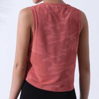 Camiseta deportiva de yoga holgada para mujer, sin costuras, transpirable, de secado rápido - details 4