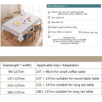 Mantel impermeable de PVC a prueba de aceite, patrón geométrico para sala de estar, decoración del hogar, mantel rectangular desechable - details 1