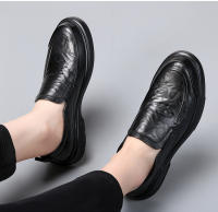 Nuevos zapatos de cuero para hombres, calzado informal, transpirable, de negocios, con pedal - details 16