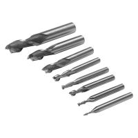 Brocas de acero para carpintería, herramienta de máquina de 1-12mm, 2 extremos de flauta, vástago recto CNC, fresas de fresado - details 0