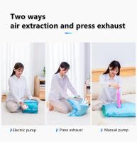 Bolsas de vacío de compresión para almacenamiento de ropa, accesorios de viaje, grandes bolsas de plástico para guardar mantas - details 2