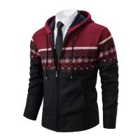 Chaqueta cálida de otoño e invierno para hombre, cárdigan de punto con capucha y chaqueta de algodón polar - details 11