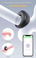 Leten Anillo Vibrante Inteligente Dispositivo para Adultos para Retrasar la Ejaculación con Aplicación de Datos - details 1
