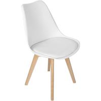Sillas de Comedor Nórdicas 4 Piezas Diseño con Patas Madera de Haya Almohadilla y Cubierta - details 5