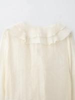Blusa Elegante Informal para Mujer OUWU Blusa de Escalón con Cuello en V y Mangas Largas con Botones Nueva Moda para Primavera y Verano 2025 - details 10