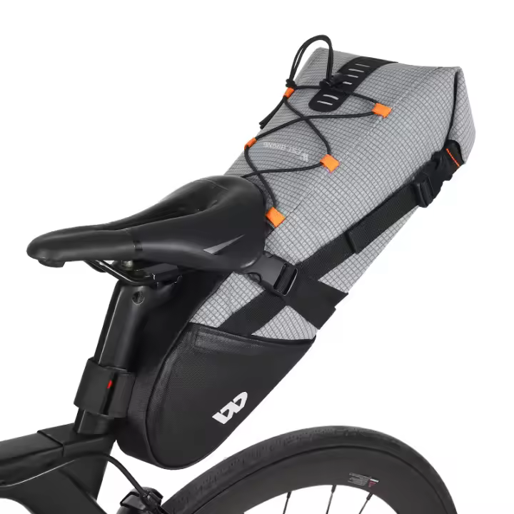 WEST BIKING-bolsa para SILLÍN de bicicleta, resistente al agua, 10L, plegable, para herramientas, para ciclismo de montaña o de carretera, 100% - 1
