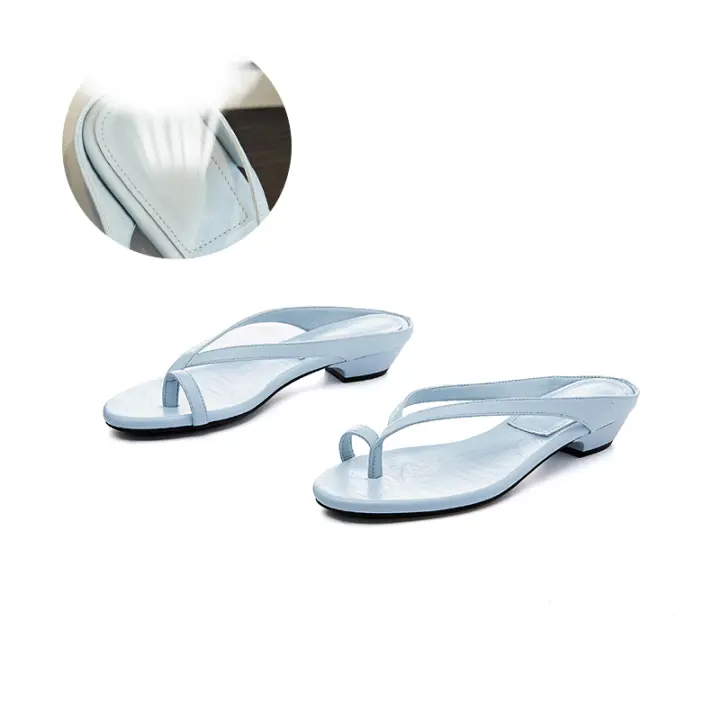 Nuevas chanclas sandalias versátiles casuales zapatillas de pellizco premium de media fregona de moda - 1