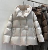 Chaqueta de Plumífero de Pato Blanco Janveny Invernal Abrigo de Moda Cálido y Suelto para Mujeres - details 6
