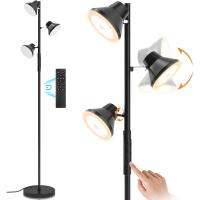 Lampara de Pie LED Regulable 36W 2500LM Lampara de Pie Salon con Mando a Distancia y Control Táctil, 4 Temperaturas de Color, 3 Luces Giratorias Luz de Pie para Salón, Habitación y Oficina - details 10