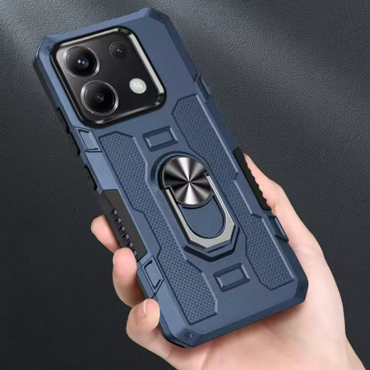 Funda a prueba de golpes para Xiaomi Poco X6 5G / Redmi Note 13 Pro 5G, funda de teléfono con soporte de anillo - 1