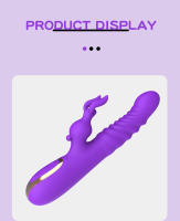 Juguetes sexuales, masturbador femenino, vibrador AV telescópico de conejo, vibrador de punto G de doble choque, vibrador telescópico de pene de simulación femenino - details 10