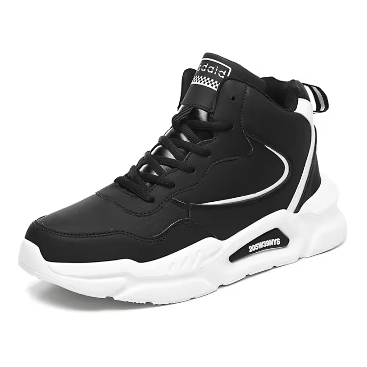 Zapatillas altas de marca para hombre, zapatos de baloncesto antideslizantes a la moda para niños, zapatos de tenis para deportes al aire libre, cómodas zapatillas de deporte para parejas - 1