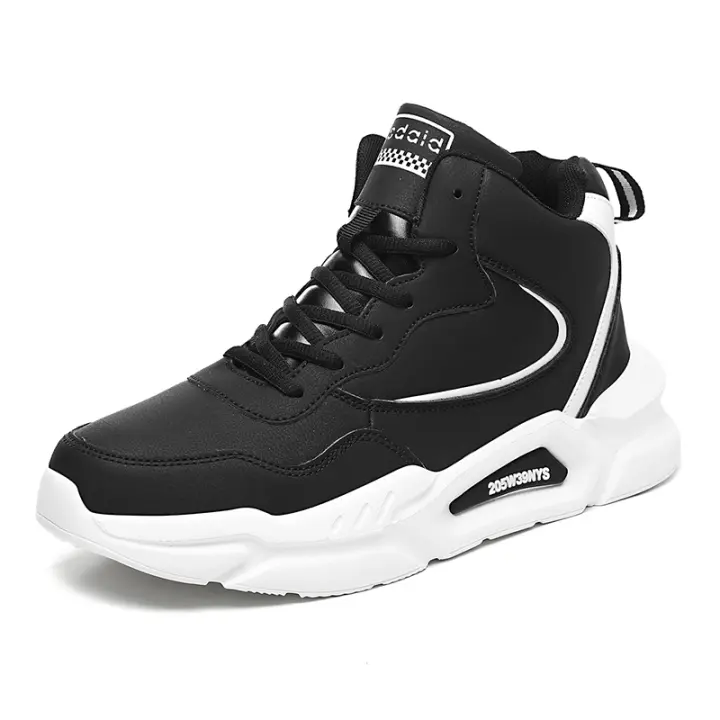 Zapatillas altas de marca para hombre, zapatos de baloncesto antideslizantes a la moda para niños, zapatos de tenis para deportes al aire libre, cómodas zapatillas de deporte para parejas - 1
