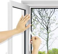 Mosquiteras para ventanas,Pantalla Microperforada Universal para Ventanas , Malla lavable, Ajustable en rojo, Tamaño de la Ventana D - details 1