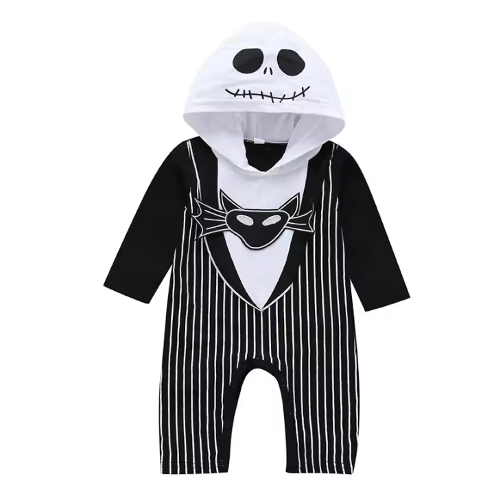 2025 bebé Halloween avance g sudadera con capucha y mangas 0-24 meses algodón puro - 1