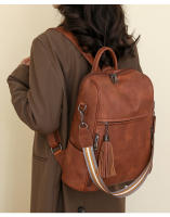 Mochila de Cuero de pu para Mujer, bolso de mano informal, bolso de viaje, bandolera - details 3